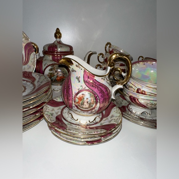 Antique Porcelain large China Set from the USSR Volkstedt - Picture 12 of 16